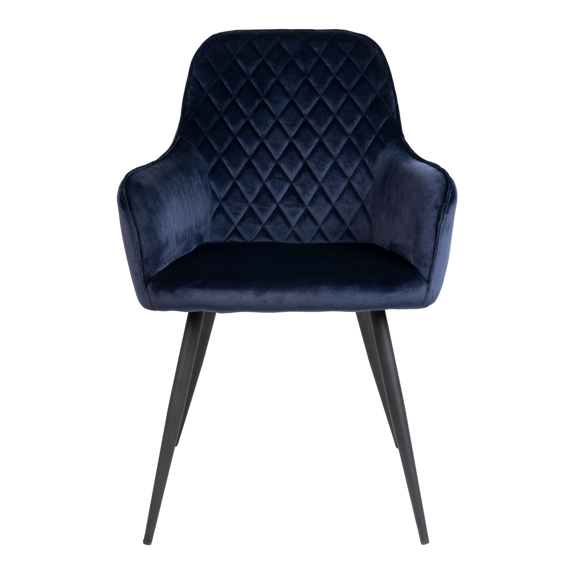 Harbo Eetkamerstoel Blauw Velvet Set van 2